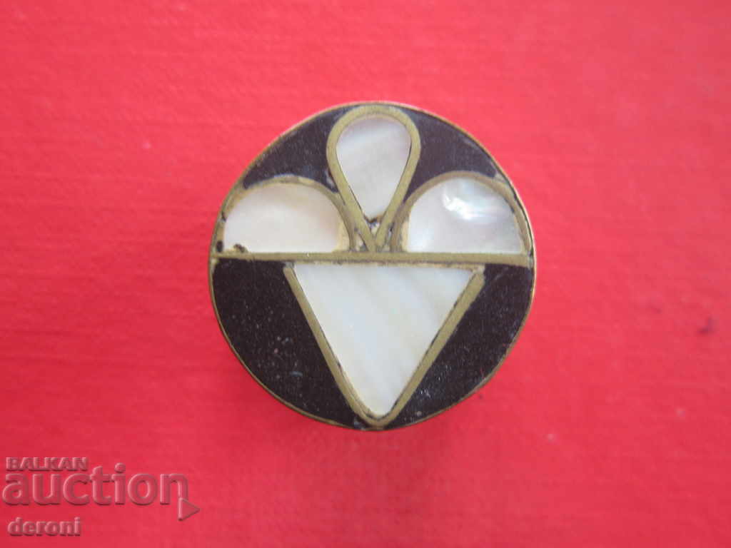 Rare bronze box for Enfield pills bronze and mother of pearl - 6 Rare bronze box for Enfield pills bronze and mother of pearl - 6