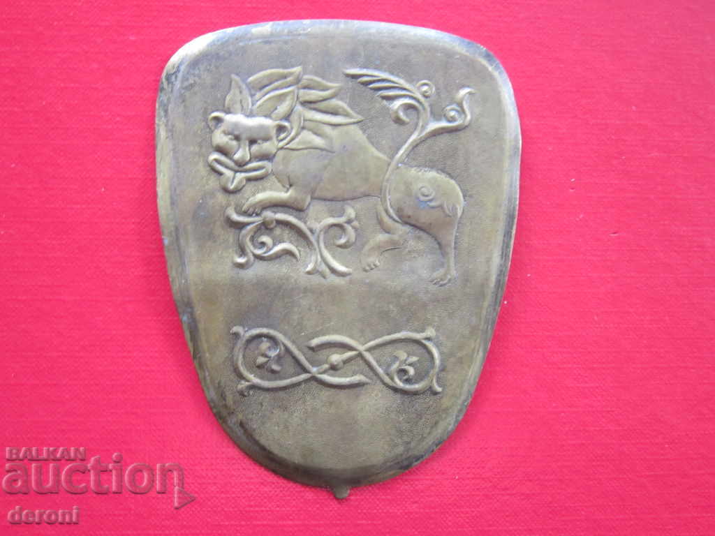 Аукцион Стара бронзова табела емблема лъв лъвче Аукцион Стара бронзова табела емблема лъв лъвче