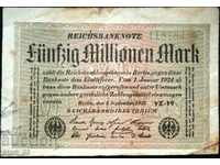 50 million marks 1923 - Germany