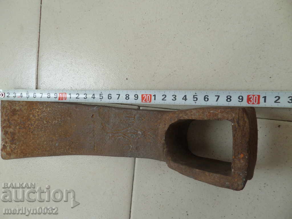 Old forged turntable, wrought iron, picking, tool, top - 5