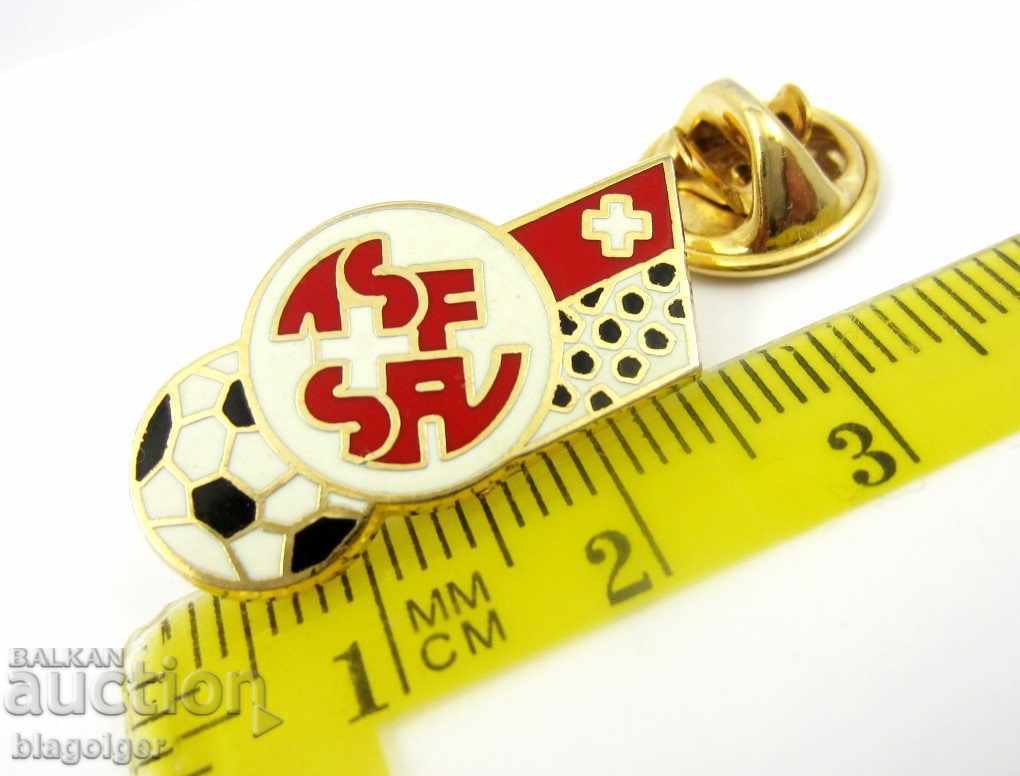 FOOTBALL BADGE - SWISS FOOTBALL FEDERATION - ENAMEL with price 7.99 BGN | € 4.09 FOOTBALL BADGE - SWISS FOOTBALL FEDERATION - ENAMEL with price 7.99 BGN | € 4.09