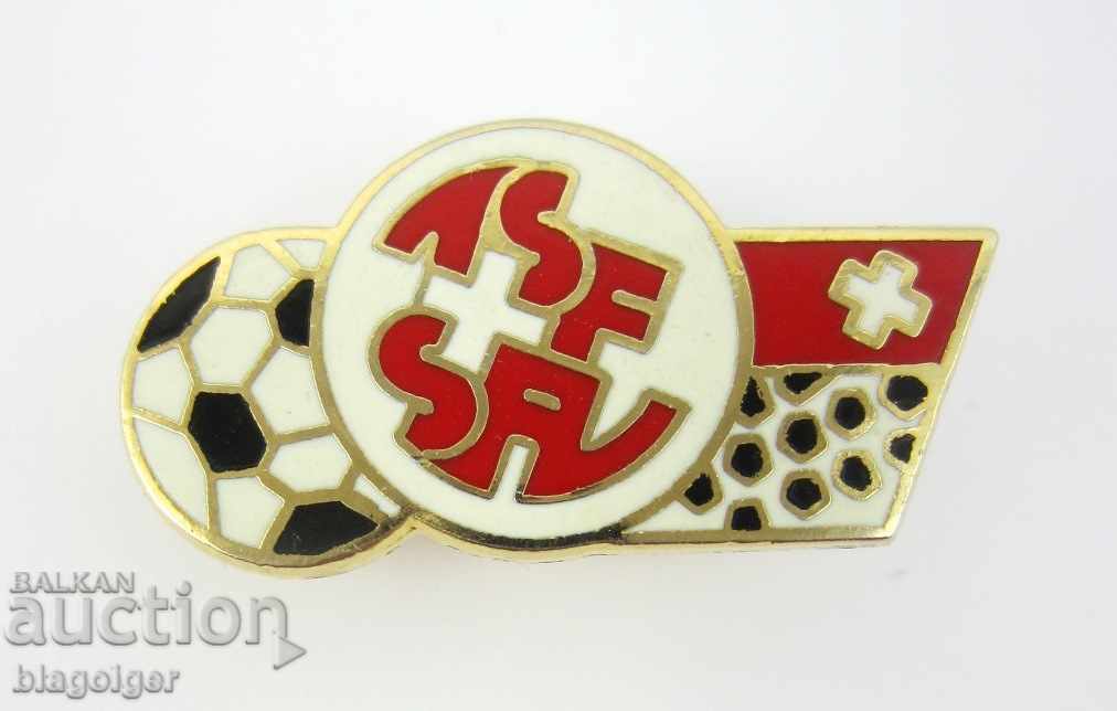 Delivery of FOOTBALL BADGE - SWISS FOOTBALL FEDERATION - ENAMEL Delivery of FOOTBALL BADGE - SWISS FOOTBALL FEDERATION - ENAMEL