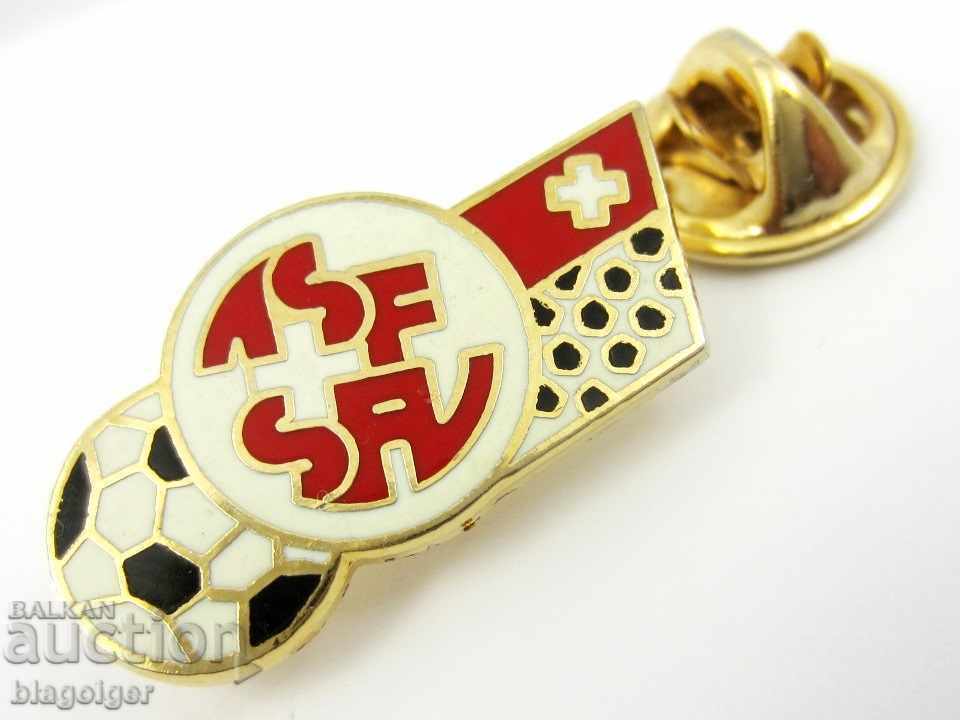 FOOTBALL BADGE - SWISS FOOTBALL FEDERATION - ENAMEL - 5 FOOTBALL BADGE - SWISS FOOTBALL FEDERATION - ENAMEL - 5