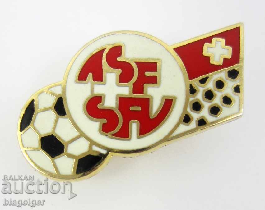 FOOTBALL BADGE - SWISS FOOTBALL FEDERATION - ENAMEL - 6 FOOTBALL BADGE - SWISS FOOTBALL FEDERATION - ENAMEL - 6