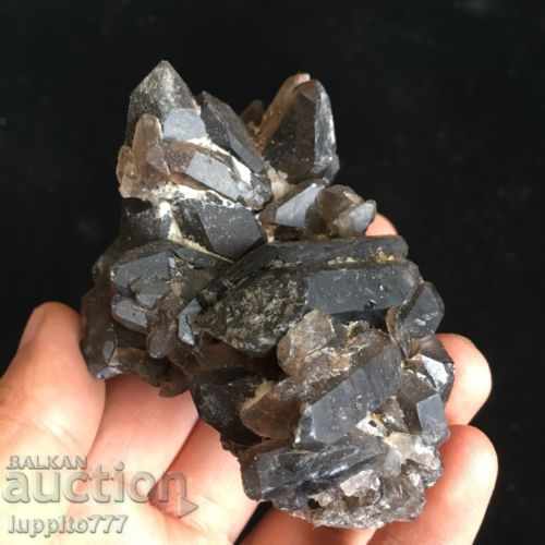 natural black smoky quartz druza with price 129.00 BGN | € 65.96 natural black smoky quartz druza with price 129.00 BGN | € 65.96
