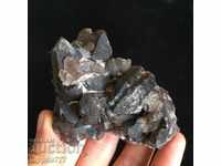 natural quartz druz de fum negru natural