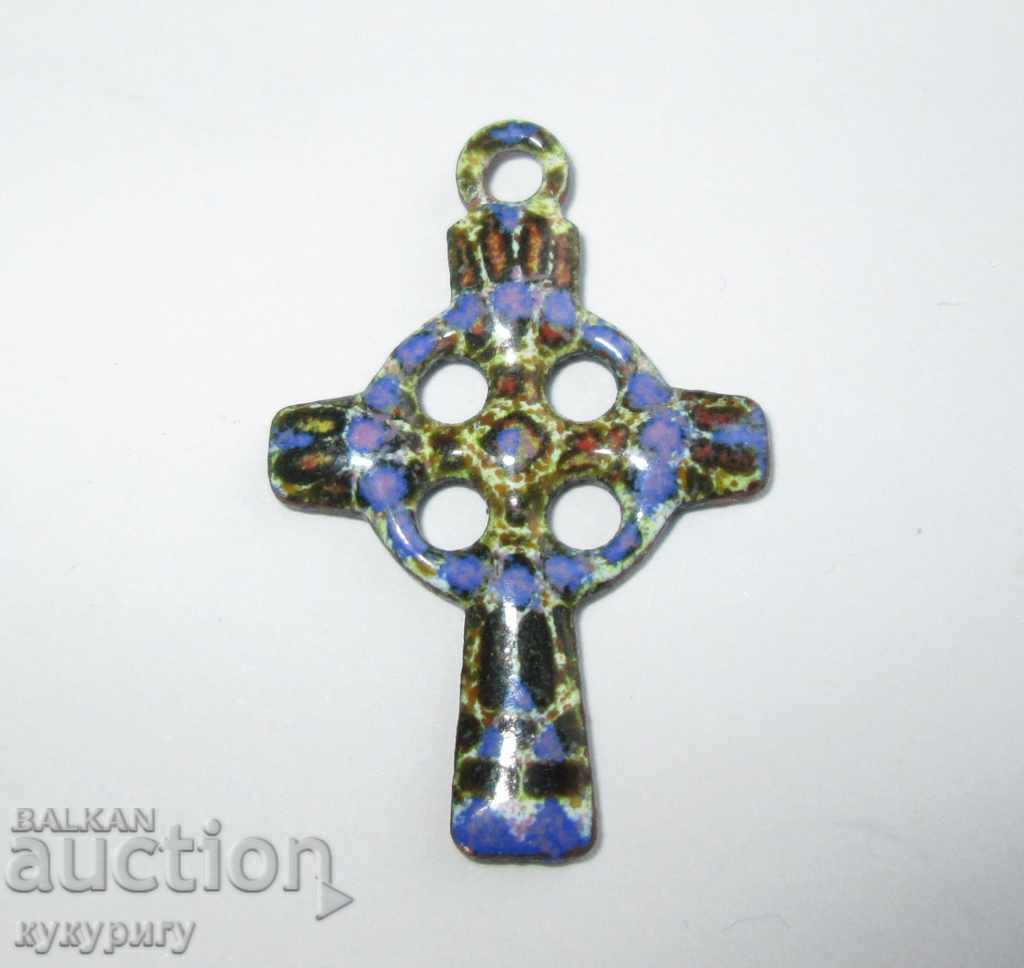 Old pendant enamel enamelled cross cross pendant - 5 Old pendant enamel enamelled cross cross pendant - 5