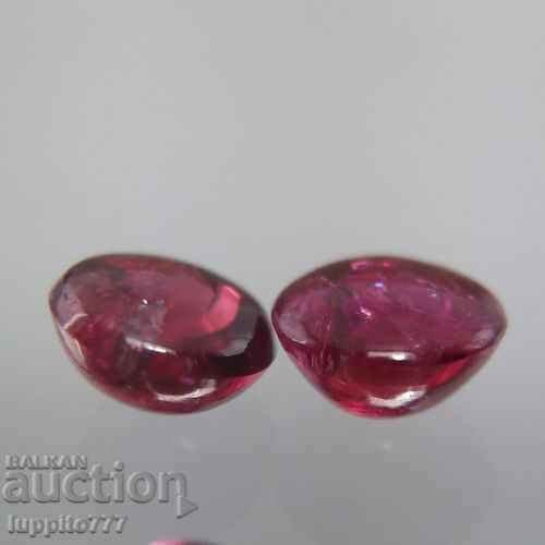 0.69 carat ruby pair 2 pieces of caps - 5 0.69 carat ruby pair 2 pieces of caps - 5