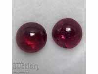 0.69 carat ruby ​​pair 2 pieces of caps
