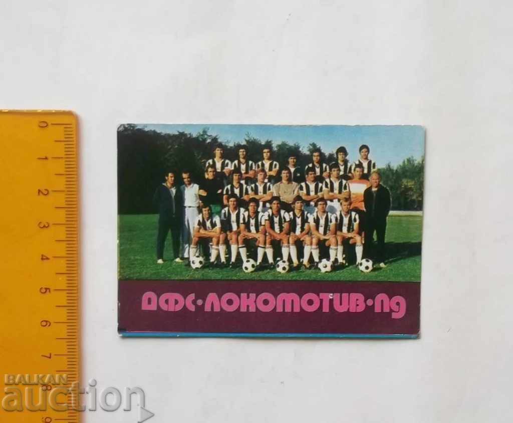 1978 Παλαιό ημερολόγιο FC Lokomotiv Plovdiv Ποδόσφαιρο Βουλγαρία