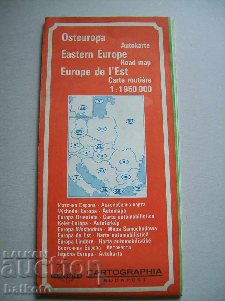 Οδικός χάρτης της Ανατολικής Ευρώπης