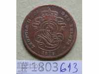 2 цента 1870  Белгия