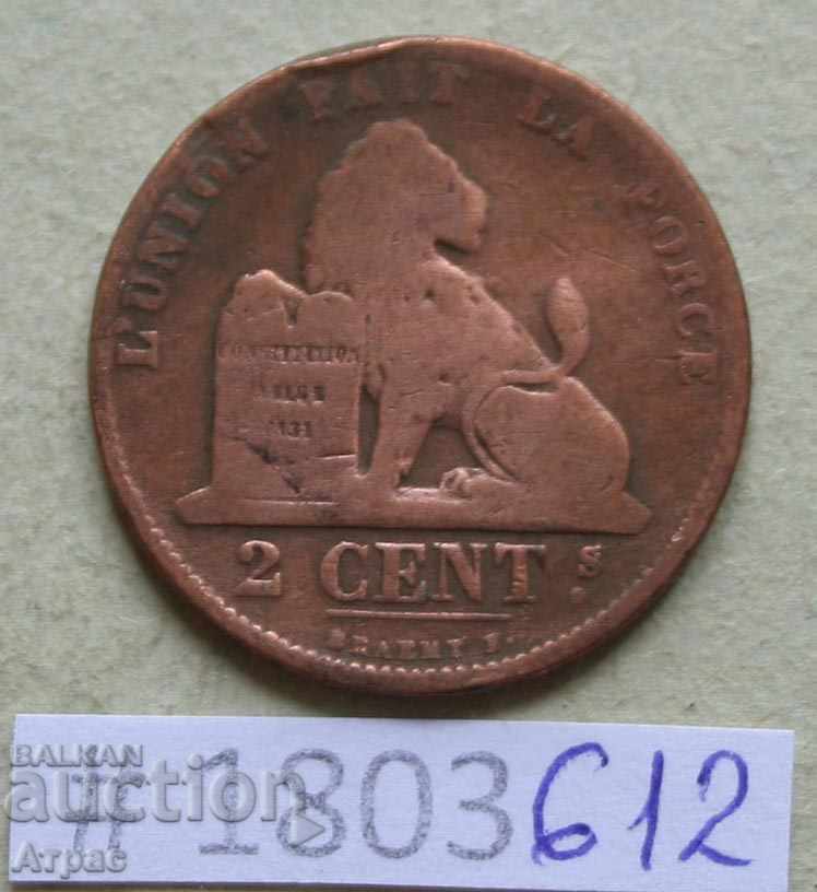 2 cent 1870 Belgia