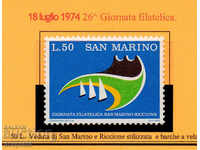 1974. San Marino. Postage stamp day.