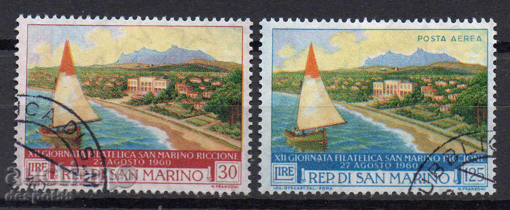 1960. Сан Марино. 12-то Международно филателно изложение.
