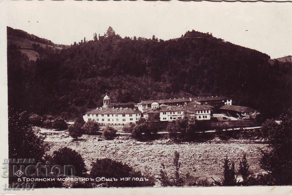 1940 Bulgaria, Troyan monastery, general view - Paskov