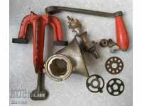 Rare old small mechanical meat grinder - USSR
