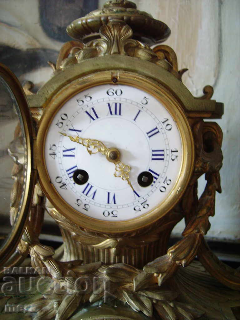 Auction Ancient French fireplace clock Auction Ancient French fireplace clock