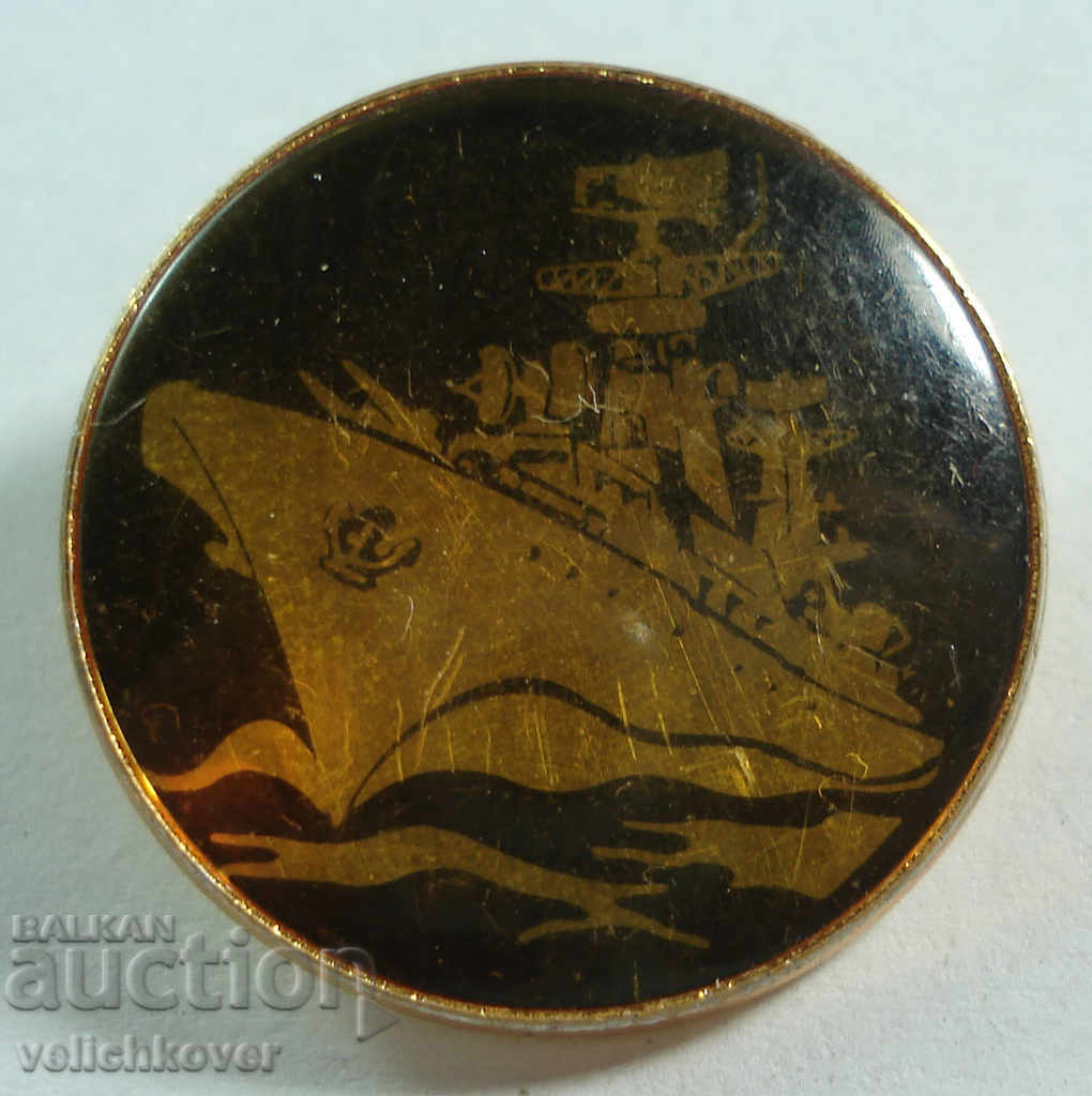 20568 СССР знак ВМФ Военен кораб разрушител Черноморски флот