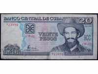 Cuba 20 Peso 2000 Rare