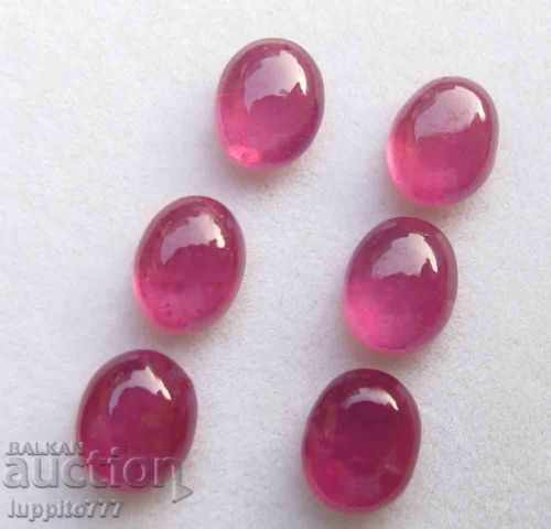 13.60 carat ruby ​​pair 6 pieces of 3 straps