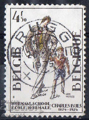 1975. Belgium. 100 years of school Charles Bulls.