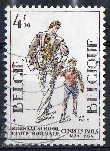 1975. Belgium. 100 years of school Charles Bulls.