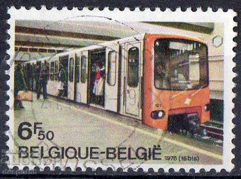 1976. Belgia. linie de metrou În primul rând, la Bruxelles.