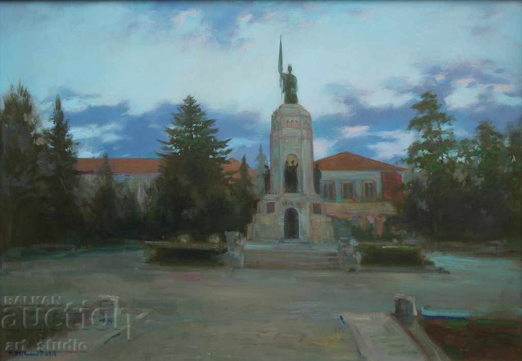 Seară deasupra Târnovo - ulei pe pânză cu preț € 163.61 | 319.99 BGN