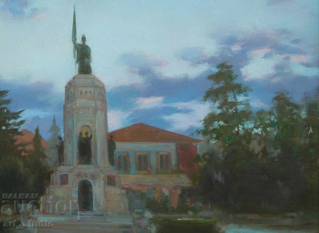 Licitație Seară deasupra Târnovo - ulei pe pânză