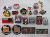 Lot of 20 pcs. Soviet badges