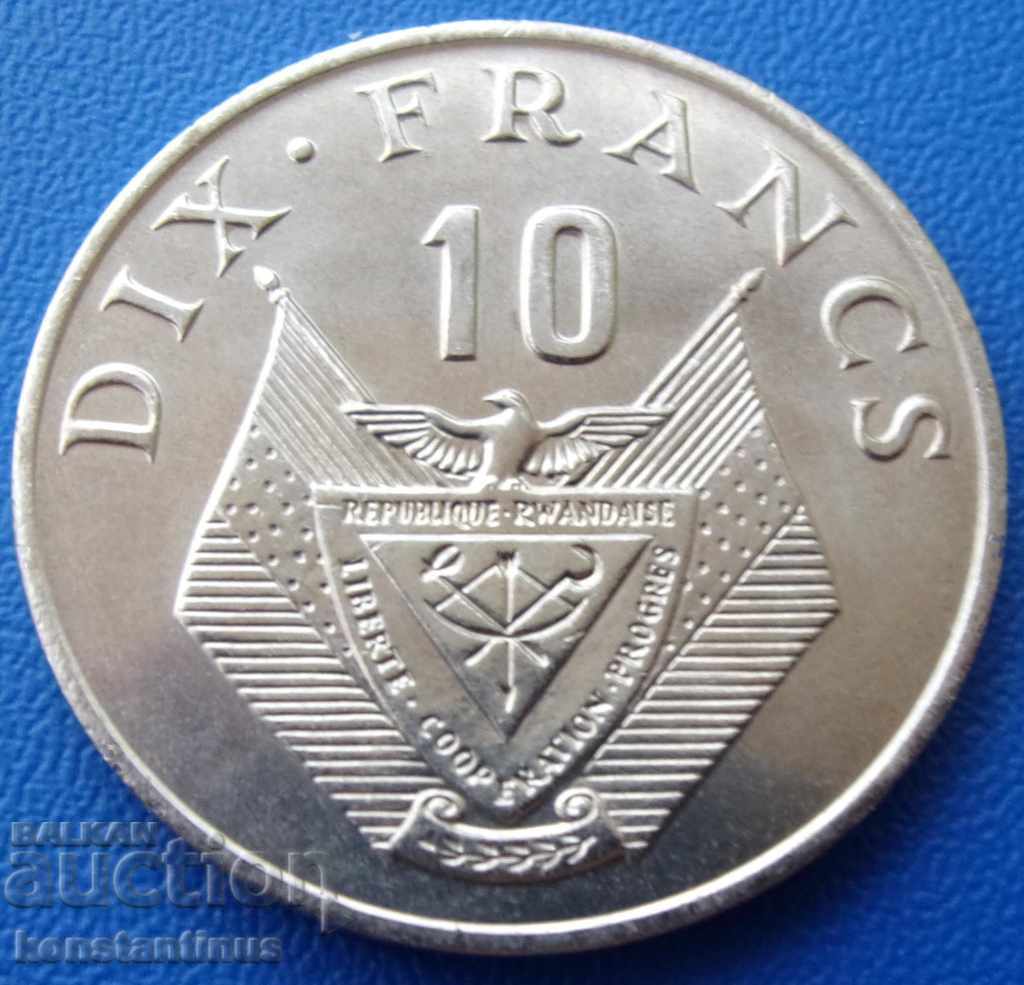 Rwanda 10 Frank 1974 UNC cu preț € 7.67 | 15.00 BGN