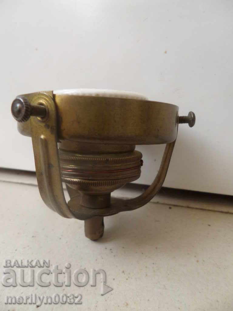 Old socket with holder for lamp shade brass lamp lantern chandelier - 5 Old socket with holder for lamp shade brass lamp lantern chandelier - 5