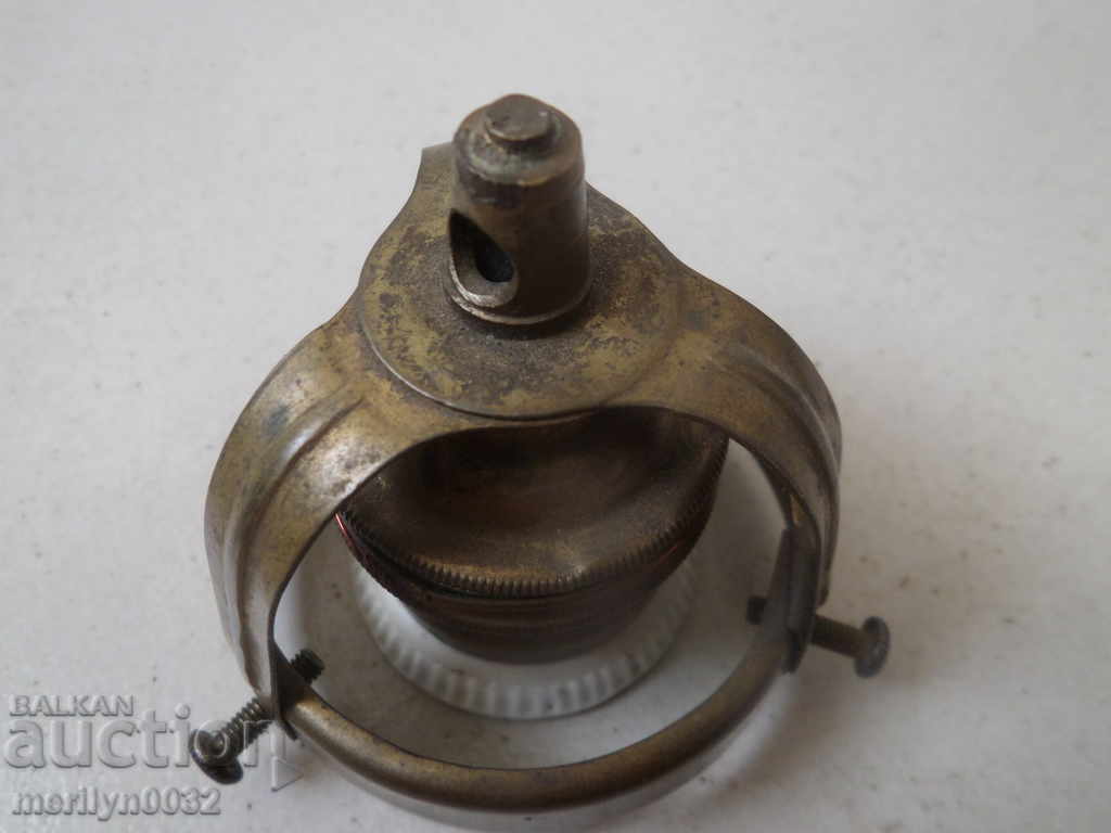 Old socket with holder for lamp shade brass lamp lantern chandelier - 6 Old socket with holder for lamp shade brass lamp lantern chandelier - 6