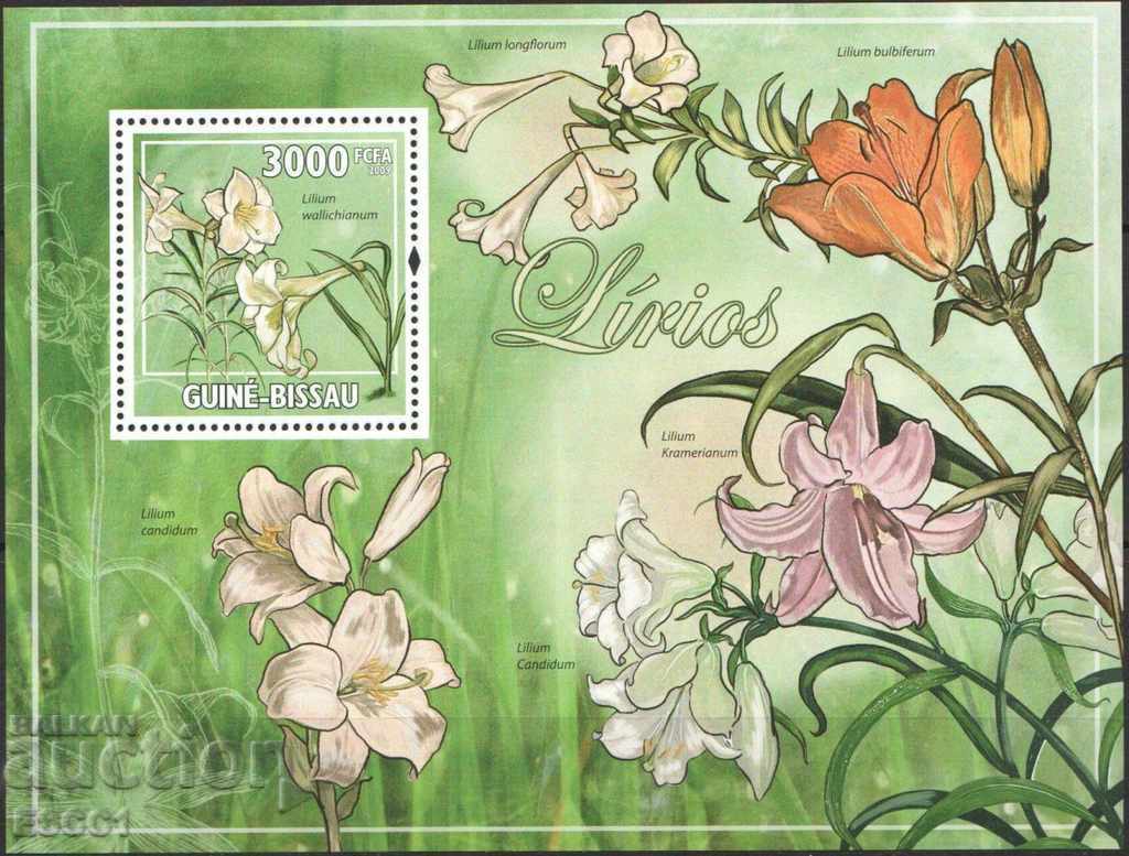 Чист блок Флора Цветя   2009 от Гвинея Бисау