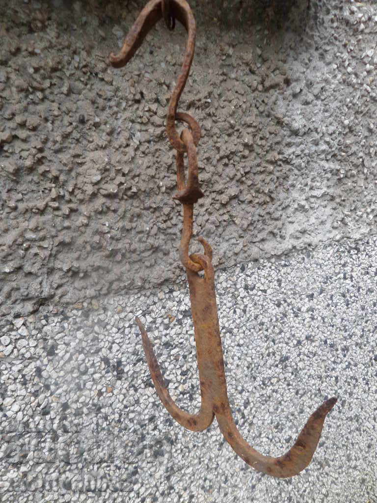 Old forged hook, quail, anchor, hook for diving - 6 Old forged hook, quail, anchor, hook for diving - 6