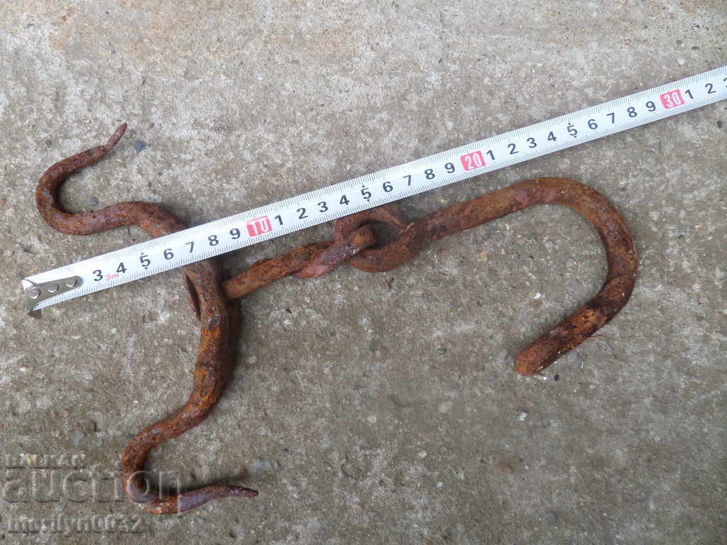 Auction Old forged hook, quail, anchor, hook for diving Auction Old forged hook, quail, anchor, hook for diving