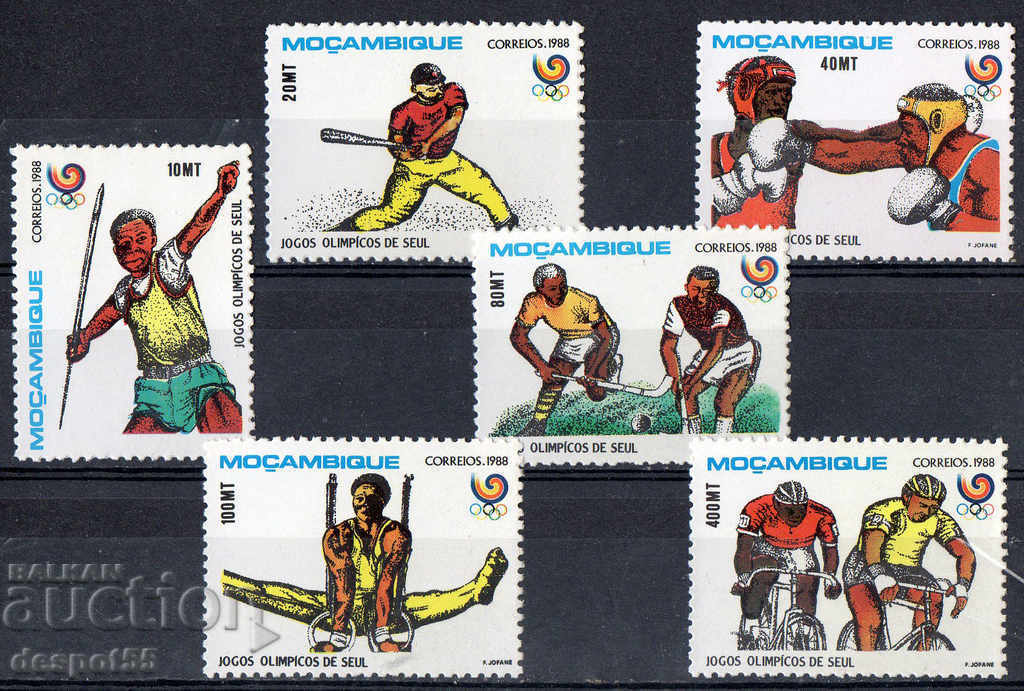 1988. Μοζαμβίκη. Ολυμπιακοί Αγώνες, Σεούλ - Νότια Κορέα.