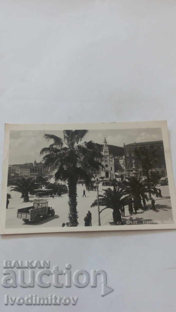 Пощенска картичка Split Francuska obala 1940