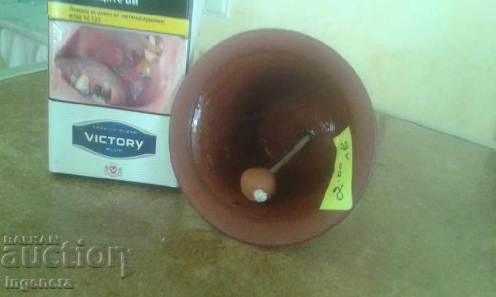 Auction Bell, ceramic bell Auction Bell, ceramic bell