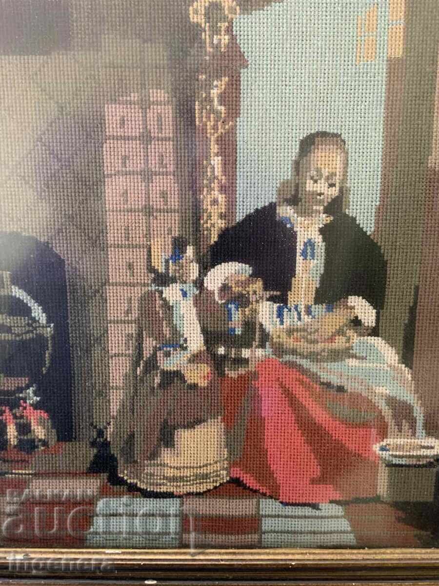 Gobelin Embroidered Panel Picture Frame Glass - 54 x 33 cm with price 79.00 BGN | € 40.39 Gobelin Embroidered Panel Picture Frame Glass - 54 x 33 cm with price 79.00 BGN | € 40.39