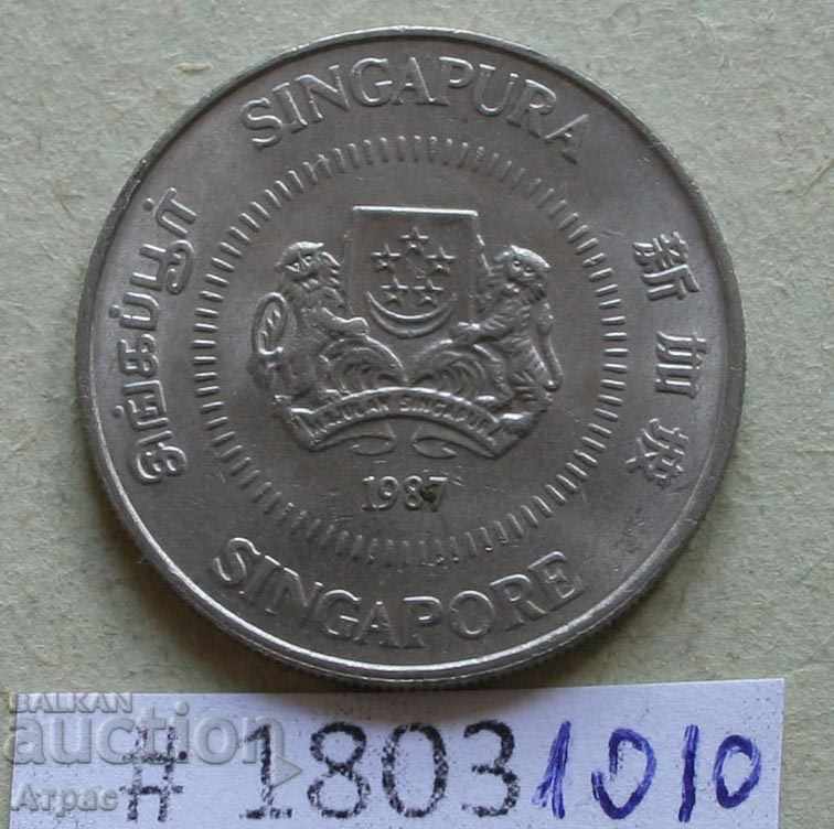 50 λεπτά 1987 Σιγκαπούρη - σφραγίδα -UNC με τιμή € 0.72 | 1.41 BGN