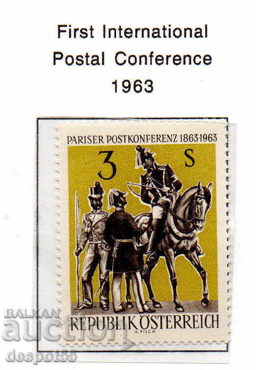 1963. Австрия. Първа международна пощенска конференция.