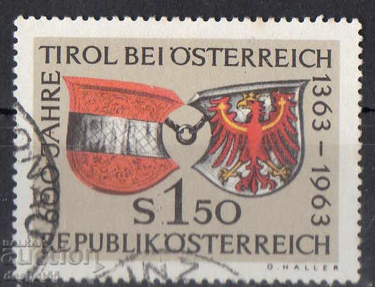 1963. Австрия. 600 г. от присъединяването на Тирол.