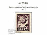 1947. Austria. 100 years of the telegraph in Austria.