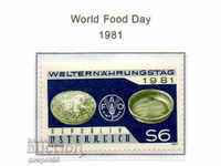 1981. Austria. Ziua Mondială a Alimentelor.