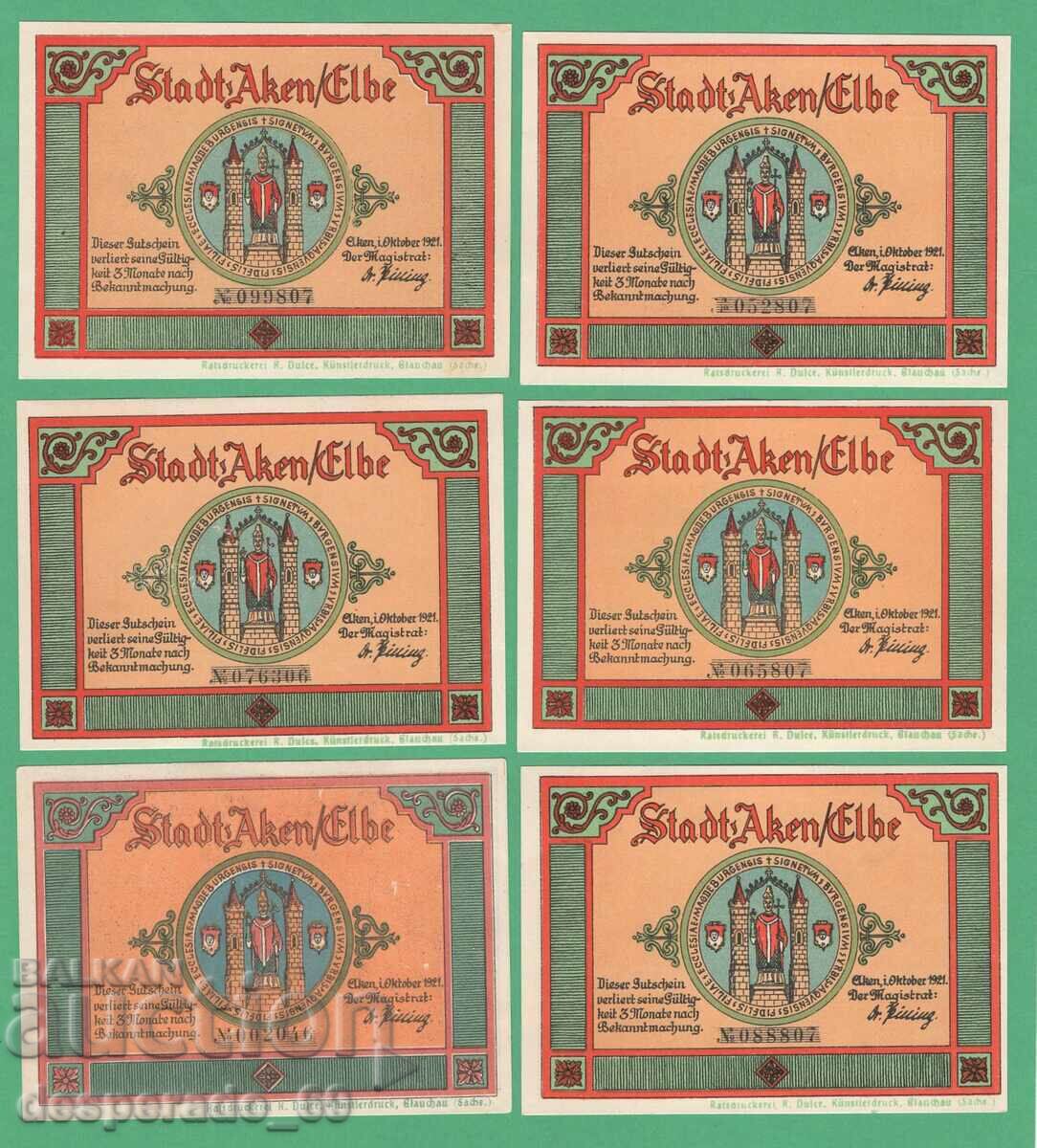 (¯` '• .¸NOTGELD (gr. Aken) 1921 UNC -6 banknotes¸. •' ´¯) with price 18.00 BGN | € 9.20 (¯` '• .¸NOTGELD (gr. Aken) 1921 UNC -6 banknotes¸. •' ´¯) with price 18.00 BGN | € 9.20