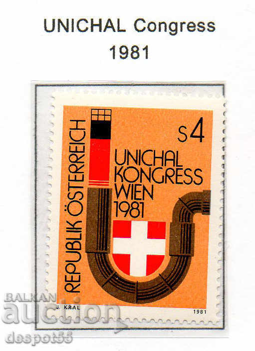 1981. Austria. Congresul UNICHAL, Viena.
