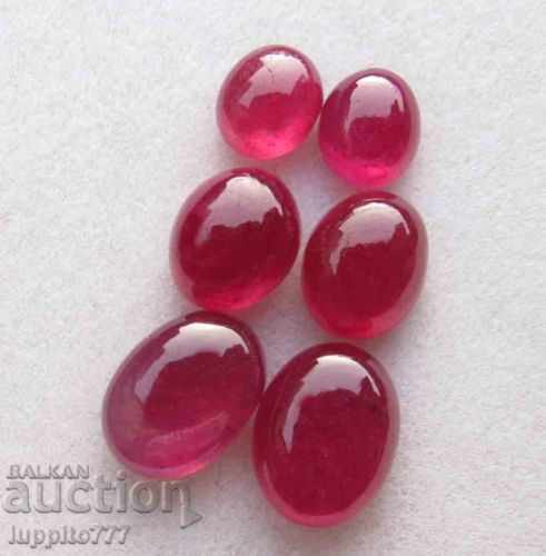 8.70 carat ruby ​​6 pieces of cabin 3 pairs