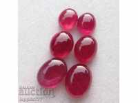 8.70 carat ruby ​​6 pieces of cabin 3 pairs